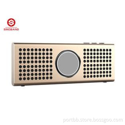 High Fidelity Aluminum Ultra-thin Bluetooth Travel Speakers